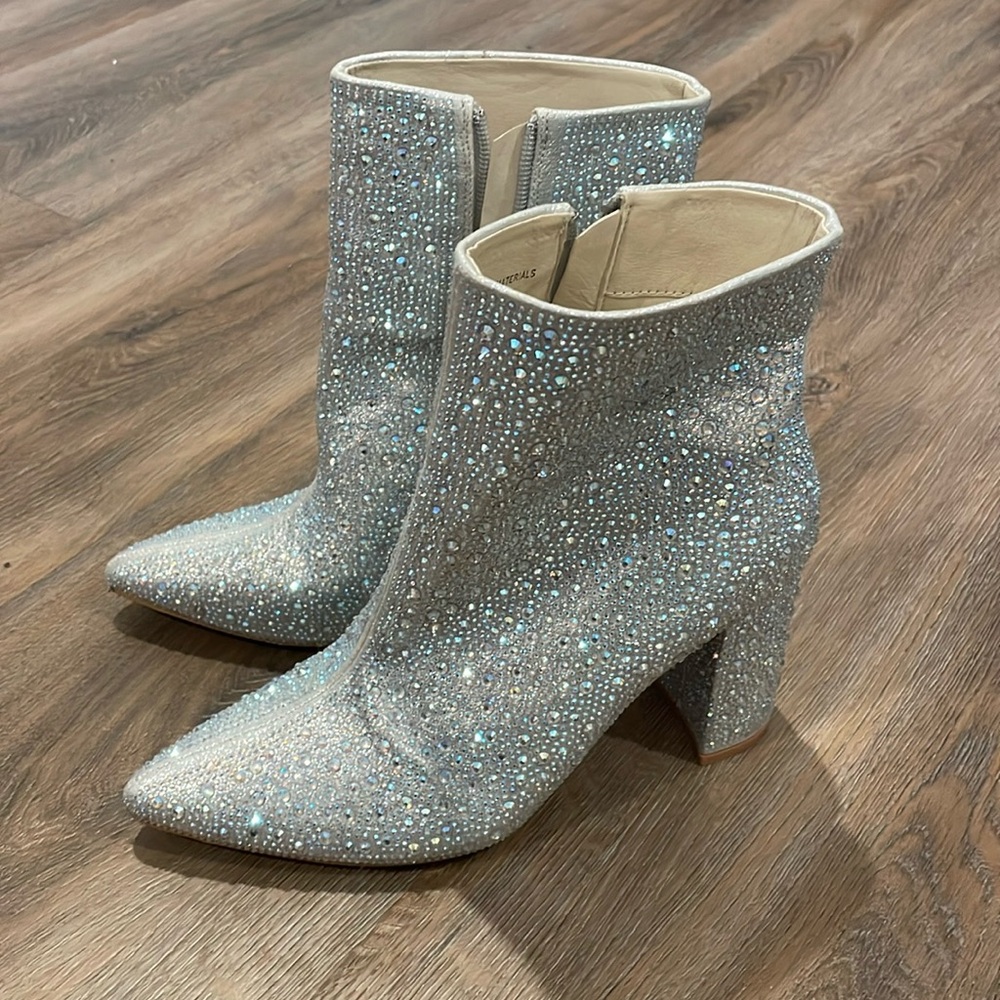 Sparkly Heel Booties